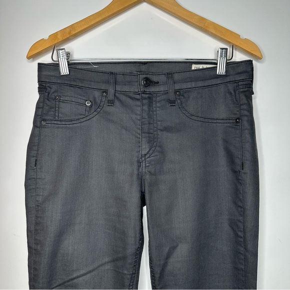 Rag & Bone Black Wax Coated Skinny Jeans Size 30 - Picture 3 of 7